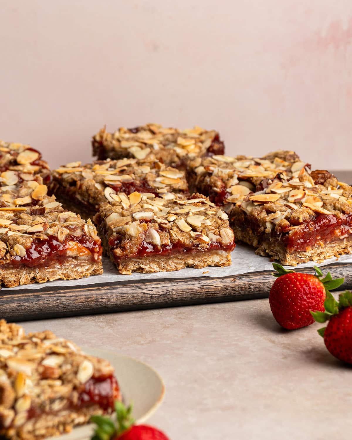 strawberry guava crumb bars