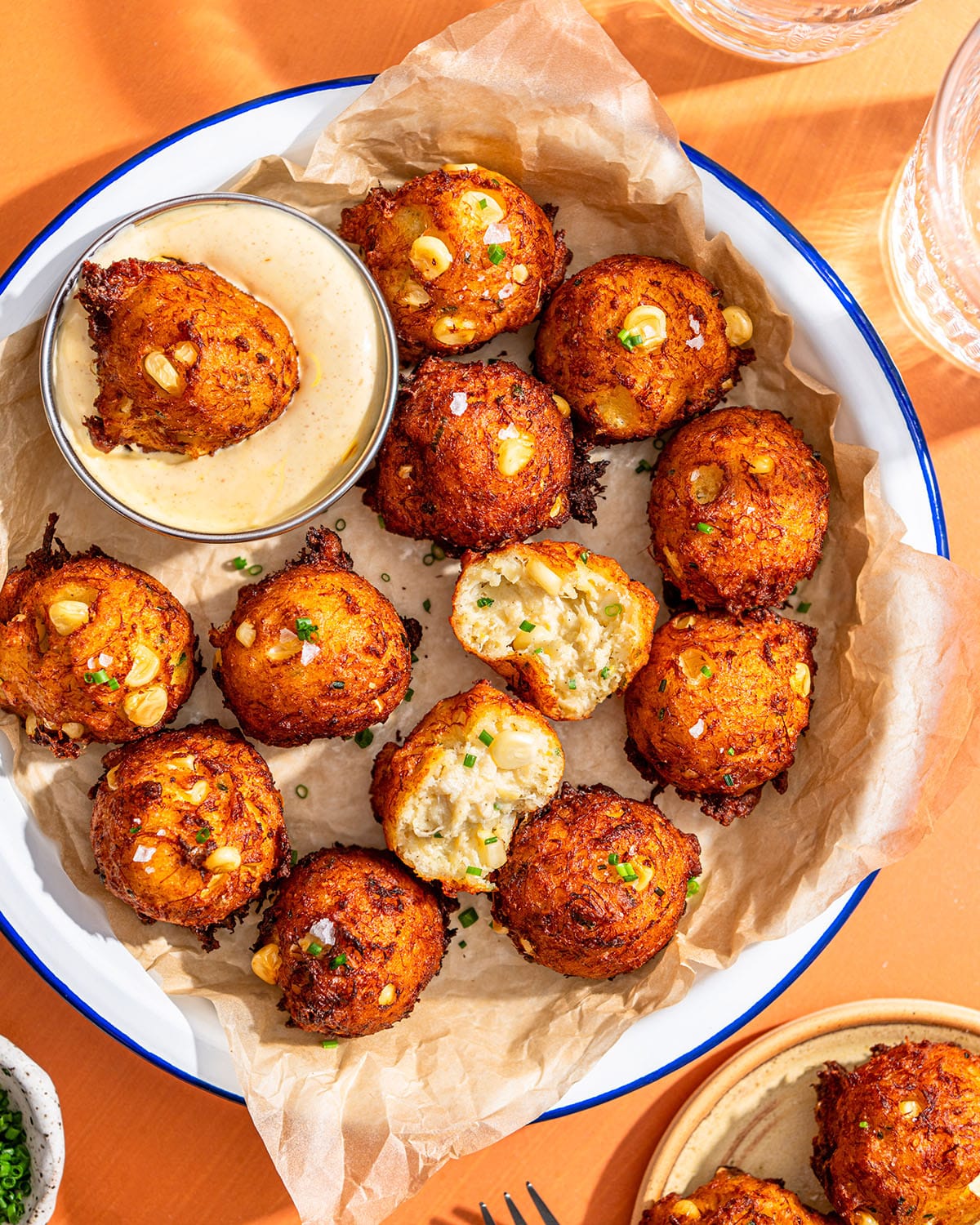 lemon ricotta crab beignets