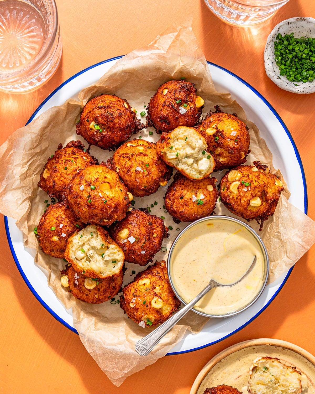 lemon ricotta crab beignets