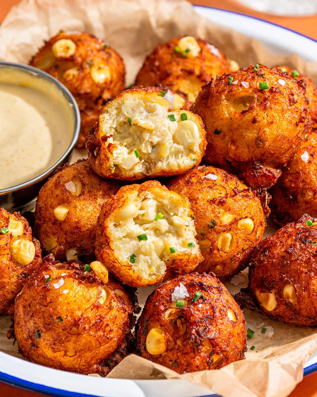 lemon ricotta crab beignets