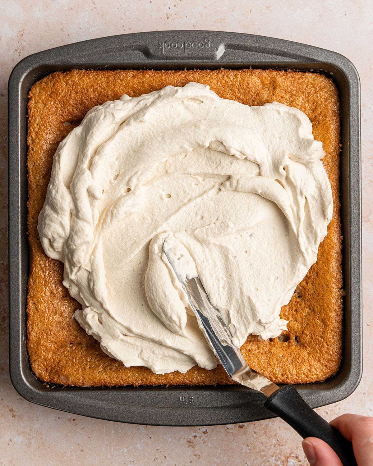 spread whipped cream