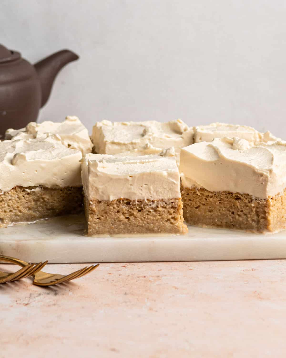 hojicha tres leches cake