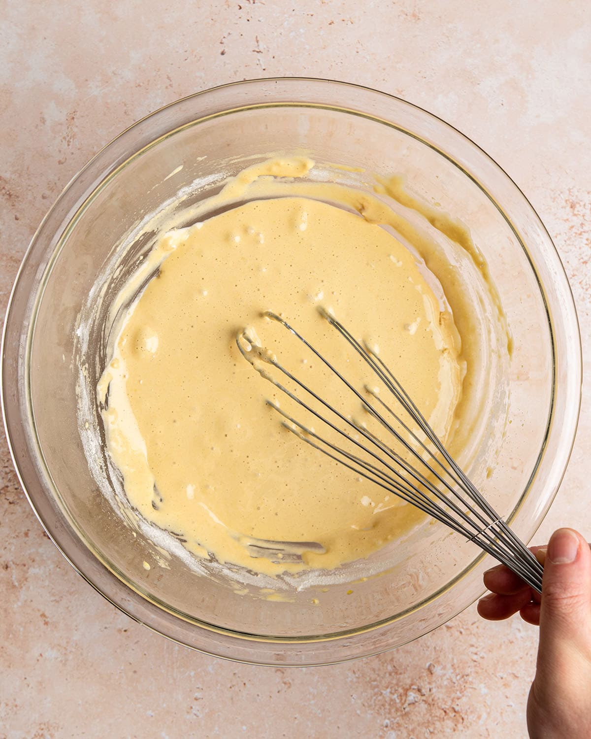 cake batter before adding egg whites
