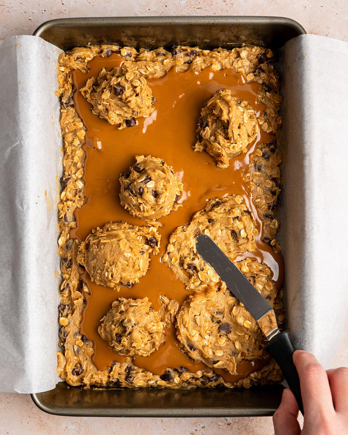 build layers for cookie bars