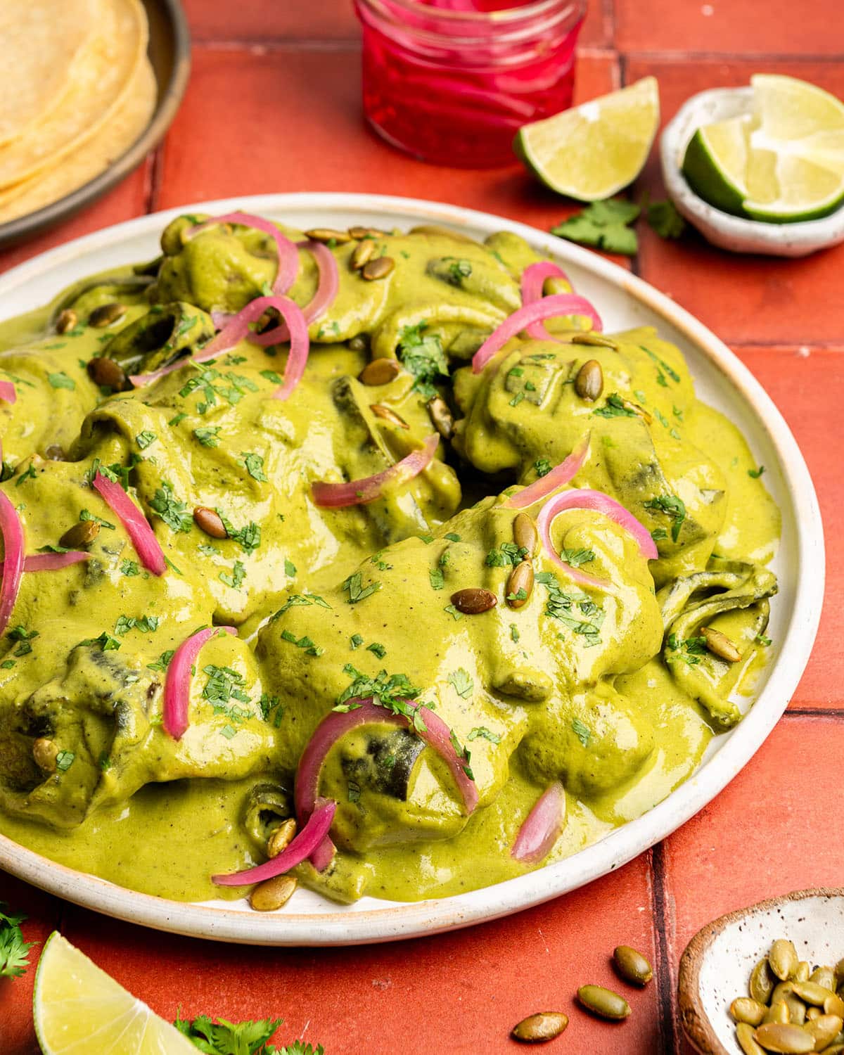 creamy poblano chicken
